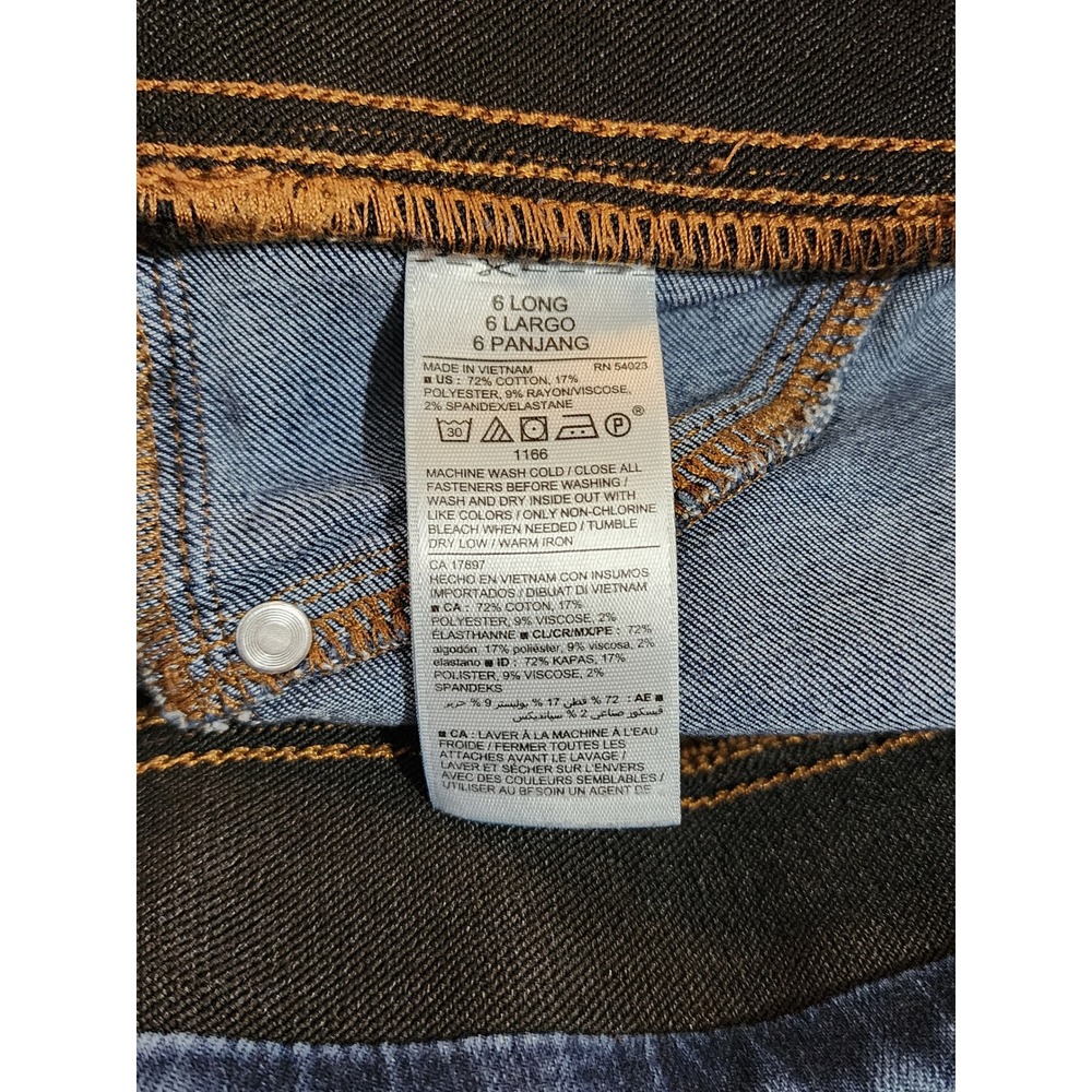 Old Navy Women 6 Long Rockstar Jeggings Mid Rise Dark Wash Stretch Minimalist - Picture 8 of 8